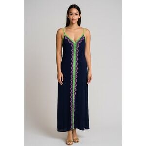 Embroidered‎ Maxi Dress Sleeveless Casual Summer Beach Cover Up Handmade